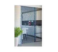 BIANCHERIAWEB Rideau Anti-Mouche Antiume Chaîne Perles à Chute Panneau Porte Fenêtre Maison Bleu 140 x 230 cm Bleu