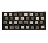 BIANCHERIAWEB Tapis de Couloir Runner Cuisine antidérapant Lavable Motif Square Suardi