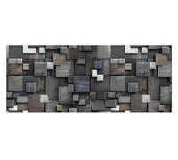 BIANCHERIAWEB Tapis de cuisine antidérapant avec impression numérique, 3D, gris, 50 x 180 cm, gris
