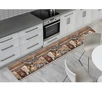 BiancheriaWeb Tapis de cuisine, Tapis de Sol Antidérapant, Sous Évier Numérique, Motifs Différents, 50 x 230 cm