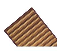BIANCHERIAWEB Tapis en Bambou dégradé Marron, Tapis de Cuisine 50 x 75 cm, antidérapant 100% Bambou, Voie de Cuisine en matériau résistant, n'absorbe Pas Les Taches