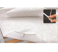 Biancheriaweb W00528 W00528 Housse de Protection en Maille 100% Polyester pour lit Double, 2 Places, Blanc
