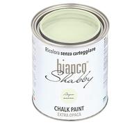 bianco Shabby® Chalk Paint Acqua Marina Peinture à la craie pour meubles et murs, effet vintage, shabby chic, extra mat (1 Litre)