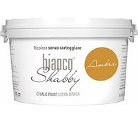 bianco Shabby® Chalk Paint Ambra Peinture à la craie pour meubles et murs, effet vintage, shabby chic, extra mat (2,5 Liters)