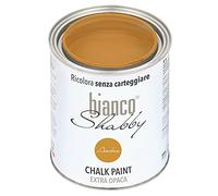 bianco Shabby® Chalk Paint Ambra Peinture à la craie pour meubles et murs, effet vintage, shabby chic, extra mat (1 Litre)