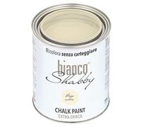 bianco Shabby® Chalk Paint - Beige Sable - Peinture à la craie pour meubles et murs, effet vintage, shabby chic, extra mat (1 Litre)