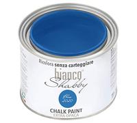bianco Shabby® Chalk Paint Blu (2020) Peinture à la craie pour meubles et murs, effet vintage, shabby chic, extra mat (0,5 Litres)