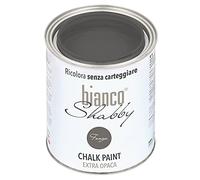 bianco Shabby® Chalk Paint Fango Peinture à la craie pour meubles et murs, effet vintage, shabby chic, extra mat (1 Litre)