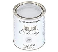 bianco Shabby® Chalk Paint Grigio Pietra Peinture à la craie pour meubles et murs, effet vintage, shabby chic, extra mat (1 Litre)