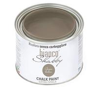 bianco Shabby® Chalk Paint Grigio Tortora Peinture à la craie pour meubles et murs, effet vintage, shabby chic, extra mat (0,5 Litres)