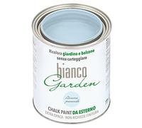 bianco Shabby® CHALK PAINT Peinture spéciale pour extérieur Azzurro Provenzale - Ricolore jardin et balcon sans peinture et sans finition (1 litre)