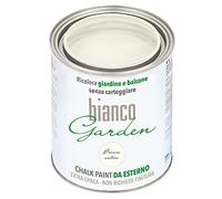 bianco Shabby CHALK PAINT Peinture spéciale pour extérieur, blanc antique, pour jardin, balcon, sans peinture et sans finition (1 litre)