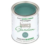 bianco Shabby Chalk Paint Peinture spéciale pour extérieur Petrolio - Recolore, jardin et balcon sans ponçage et sans finition (1 litre)