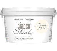 biancoShabby® Chalk Paint Avorio (2022) Peinture à la craie pour meubles et murs, effet vintage, shabby chic, extra mat (2,5 Litres)