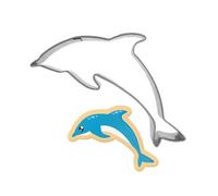 Bianriche Emporte-pièce en forme d'animaux marins en forme de dauphin en acier inoxydable pour pâtisserie, sandwich, fondant, décoration de gâteau