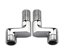 BiaoTeng Raccord Excentré Mitigeur Bain Douche,Raccord Laiton 3/4 1/2,Raccord Excentré 1/2 3/4,Raccord Excentré Long,Raccord Mural Contre Coudé,Chrome B