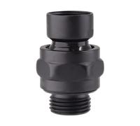 Biaungdo Adaptateur pivotant pour pommeau de douche, connecteur de douche à rotule réglable - Composant universel de douche (noir mat)