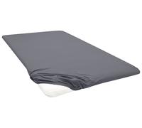 BIBERNA Drap-housse en jersey pour surmatelas (anthracite, 140 - 160 x 200 cm)