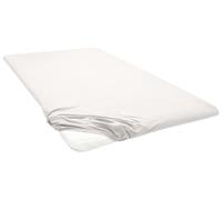 BIBERNA Drap-housse en jersey pour surmatelas (beige, 90 - 100 x 200 cm)