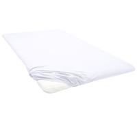 BIBERNA Drap-housse en jersey pour surmatelas (blanc, 90 - 100 x 200 cm)