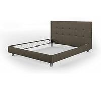 BiBi Relax Lit Double rembourré en Similicuir | Tête de lit rembourrée, Cadre idéal pour Tous Les Matelas 160 x 190 cm : Mousse à mémoire de Forme, polyuréthane, Latex ou à Ressorts. 100% fabriqué en