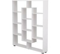 Bibliothèque 11 étagères multiformes blanche EMILY Blanc G