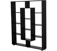 Happy Garden Bibliothèque avec 11 emplacements, Noire Emily. Meuble de Rangement au Design Moderne pour Salon Chambre ou Bureau. Étagères de rangements pour Livres et décorations.