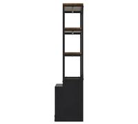 Bibliothèque 160 cm en bois et métal - goa