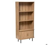 Bibliothèque 2 portes ""Colva"" effet chêne 80x180cm - Atmosphera Créateur d'intérieur