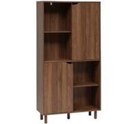 Bibliothèque 2 portes coulissantes Slidy 5five Marron G