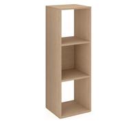Bibliothèque 3 cases chêne clair Maxicubes