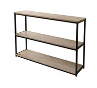 Bibliothèque 3 étagères - L 120 x l 30 x H 80 cm - Noir