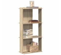vidaXL Bibliothèque à 3 niveaux chêne Sonoma 60x30x60 cm