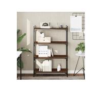 vidaXL Bibliothèque 4 niveaux chêne marron 80x30x120cm bois ingénierie 837676