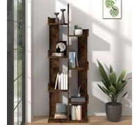 Bibliothèque 48x25,5x140 cm Chêne fumé Bois d ingénierie Chêne fumé G