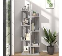 Bibliothèque 48x25,5x140 cm Sonoma gris Bois d ingénierie Sonoma gris G