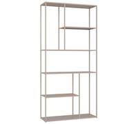 Bibliothèque 5 étagères Taupe LAUREEN Armoire de rangement étagères design moderne pour salon, chambre à coucher ou bureau Bibliothèque ouverte pour livres et décoration