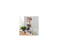 Bibliothèque 5 niches 57,6x28x167,6 cm décor blanc - COCH