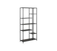 - Bibliothèque 5 niveaux asymétrique en Métal - H.165 cm - Noir - Philippe