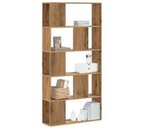 Bibliothèque 5 niveaux chêne artisanal bois ingénierie