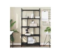 vidaXL Bibliothèque 5 niveaux noir