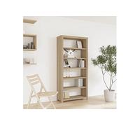 vidaXL Bibliothèque 6 niveaux - Bois d’acacia