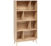 Bibliothèque 8 niches naturel Abana 5five Beige G