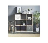 Bibliothèque 9 cases en bois clair - BI7078