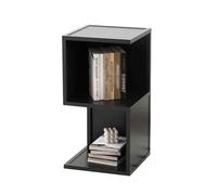 Bibliothèque À 2/3/4/5 Niveaux, Support De Rangement for Ornements Debout en Métal Géométrique for Salon, Capacité De Charge De 150 Kg for Chambre À Coucher/Bureau À Domicile(Black,5-Tier)