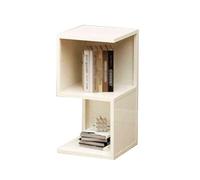 Bibliothèque À 2/3/4/5 Niveaux, Support De Rangement for Ornements Debout en Métal Géométrique for Salon, Capacité De Charge De 150 Kg for Chambre À Coucher/Bureau À Domicile(White,3-Tier)