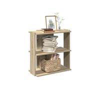 vidaXL Bibliothèque à 3 Niveaux chêne Sonoma 60x30x60 cm, étagère, étagère à Livres, étagère de Rangement, Armoire de Rangement, Support à Livres