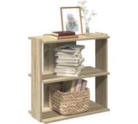 vidaXL Bibliothèque à 3 niveaux chêne Sonoma 60x30x60 cm