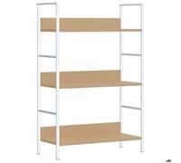 Bibliothèque à 3 niveaux industrielle - vidaXL - bois d'ingénierie - chêne - antirouille - 60 x 27,6 x 90,5 cm 899auw65m