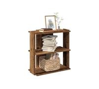 vidaXL Bibliothèque à 3 Niveaux Vieux Bois 60x30x60 cm Bois ingénierie, étagère, étagère à Livres, étagère de Rangement, Armoire de Rangement
